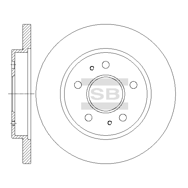 Передний тормозной диск SANGSIN SD4622