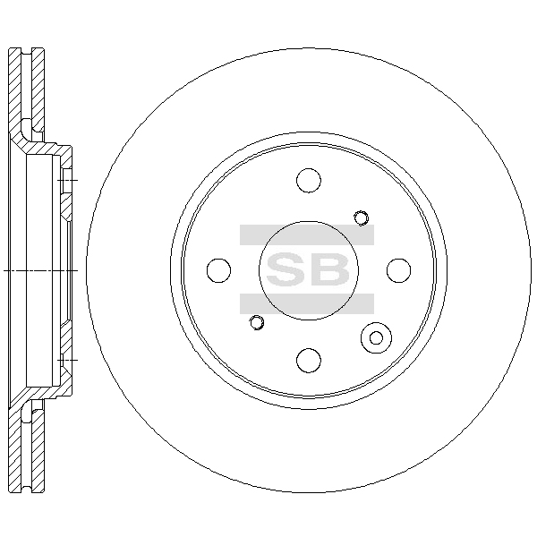 Передний тормозной диск SANGSIN SD4630