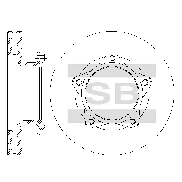 Передний тормозной диск SANGSIN SD4631