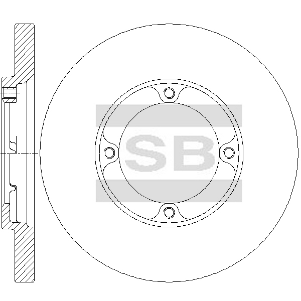 Передний тормозной диск SANGSIN SD4632