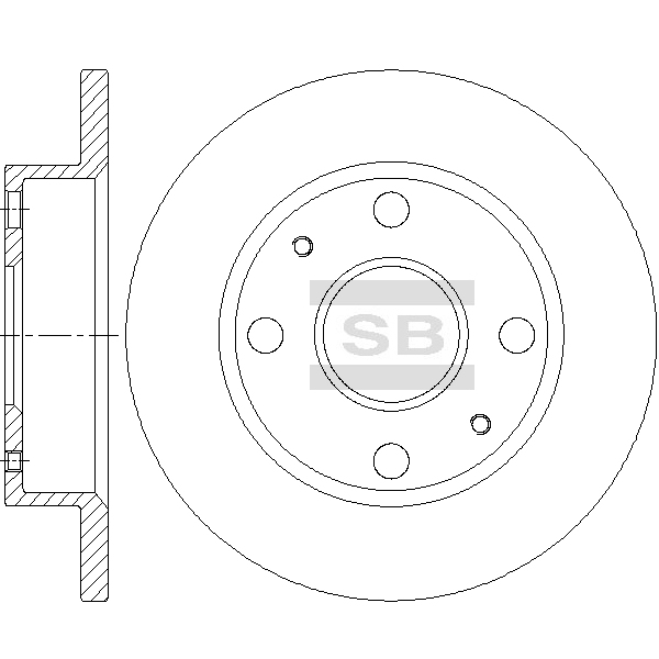 Передний тормозной диск SANGSIN SD4636