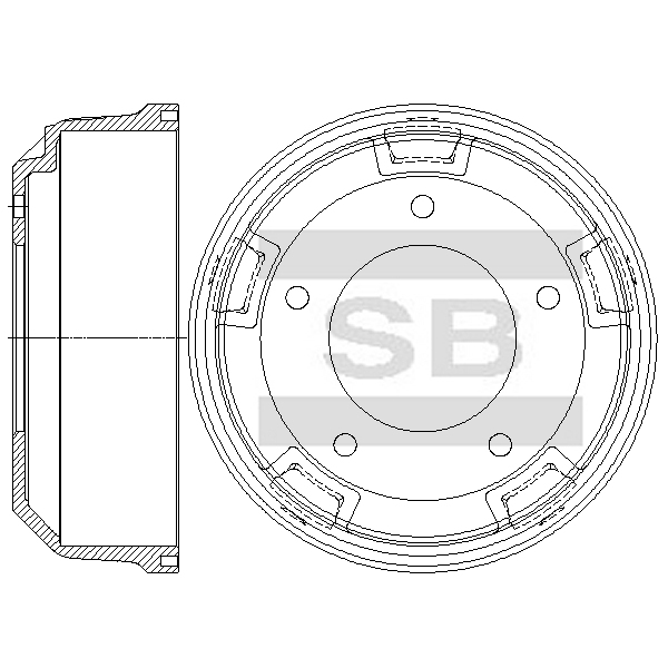 Передний тормозной диск SANGSIN SD4638