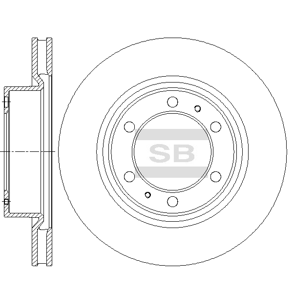 Передний тормозной диск SANGSIN SD4645