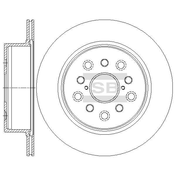 Передний тормозной диск SANGSIN SD4650