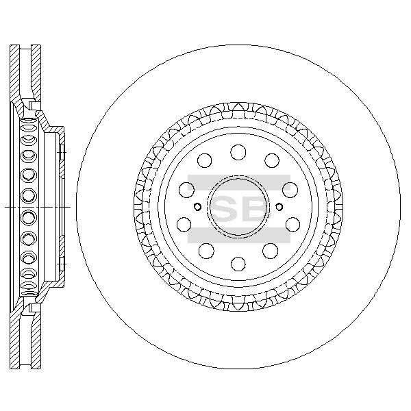Передний тормозной диск SANGSIN SD4655