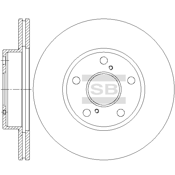 Передний тормозной диск SANGSIN SD4670