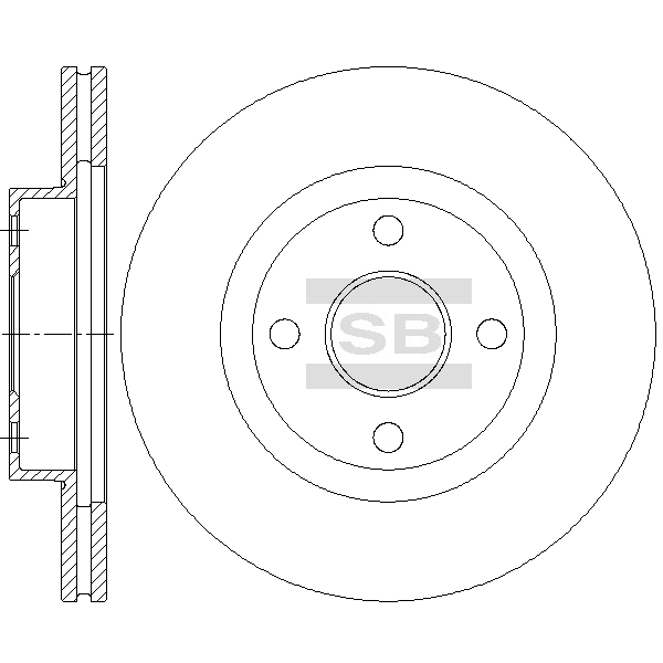 Передний тормозной диск SANGSIN SD4671