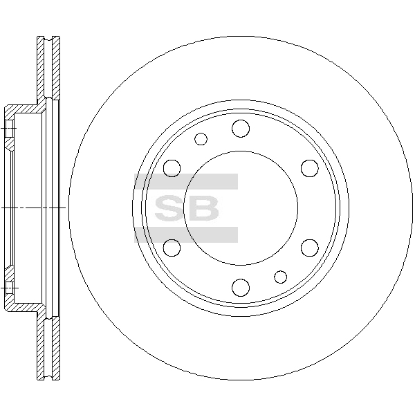 Передний тормозной диск SANGSIN SD4672