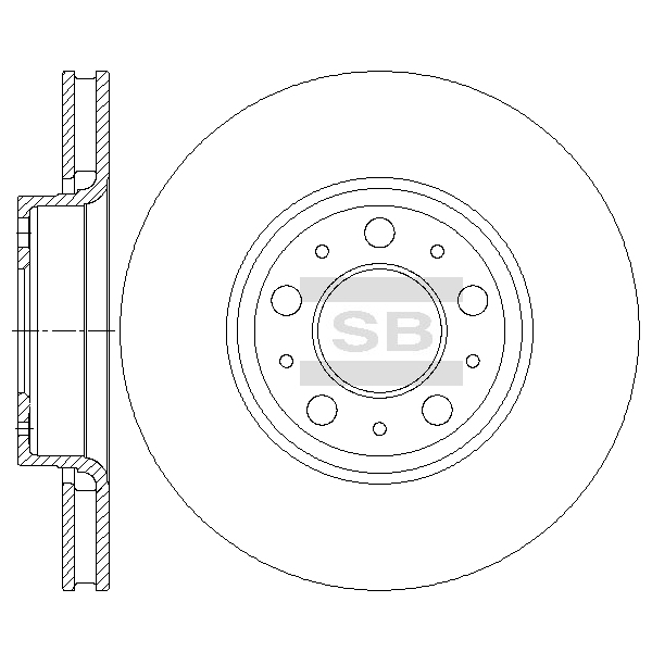 Передний тормозной диск SANGSIN SD4674