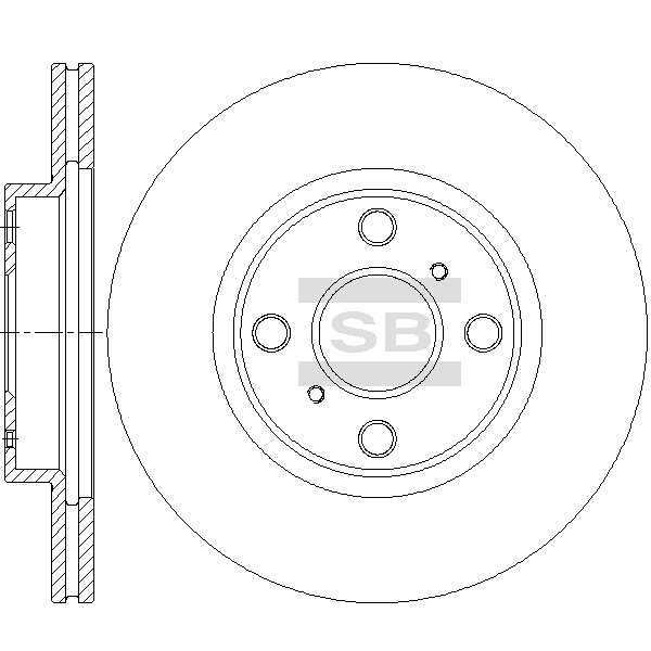 Передний тормозной диск SANGSIN SD4678