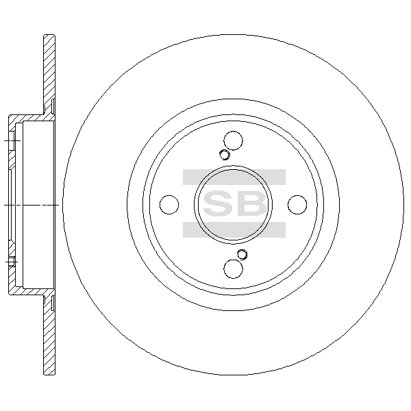 Передний тормозной диск SANGSIN SD4680
