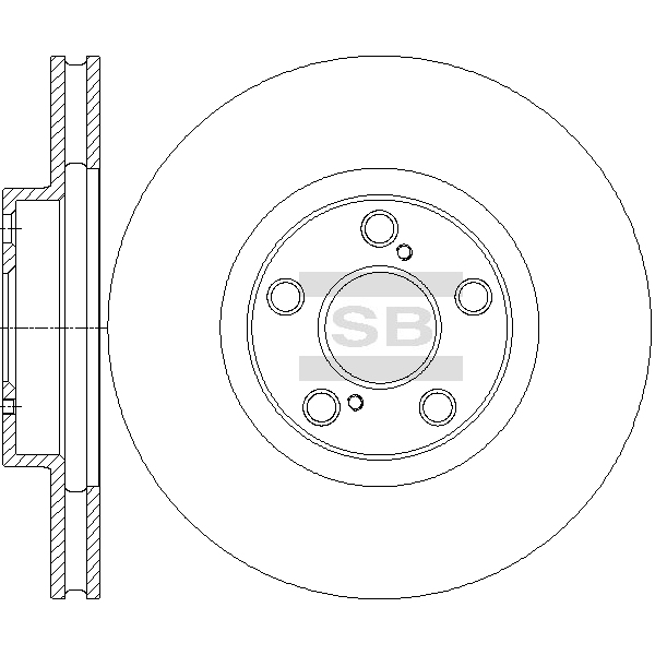 Передний тормозной диск SANGSIN SD4684