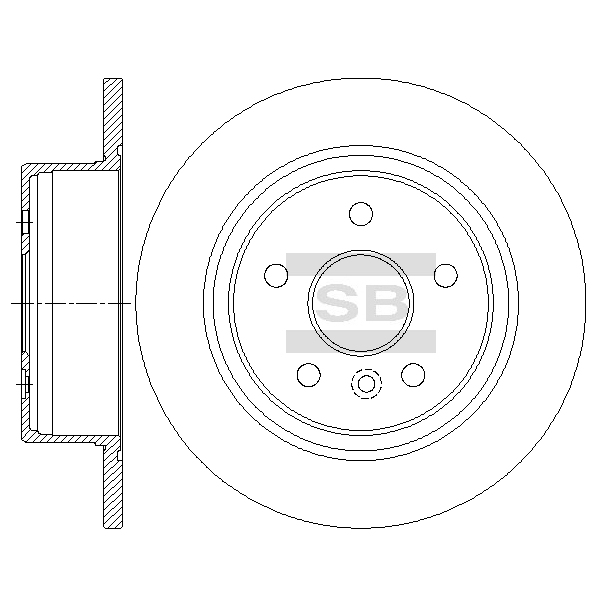 Передний тормозной диск SANGSIN SD4686