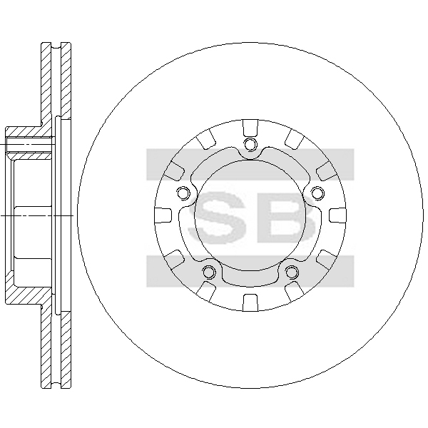 Передний тормозной диск SANGSIN SD4689