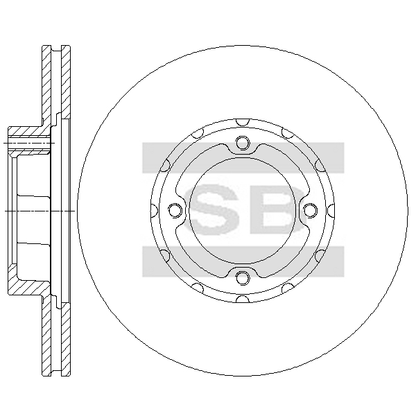 Передний тормозной диск SANGSIN SD4690