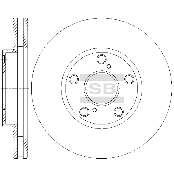 Передний тормозной диск SANGSIN SD4694