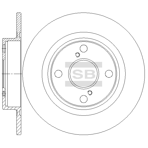 Передний тормозной диск SANGSIN SD4699