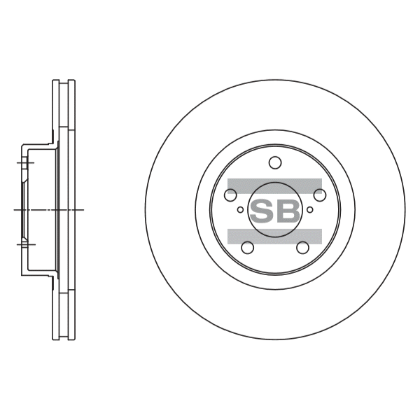 Передний тормозной диск SANGSIN SD4702
