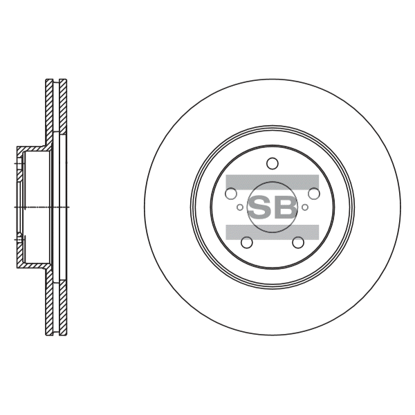 Передний тормозной диск SANGSIN SD4703