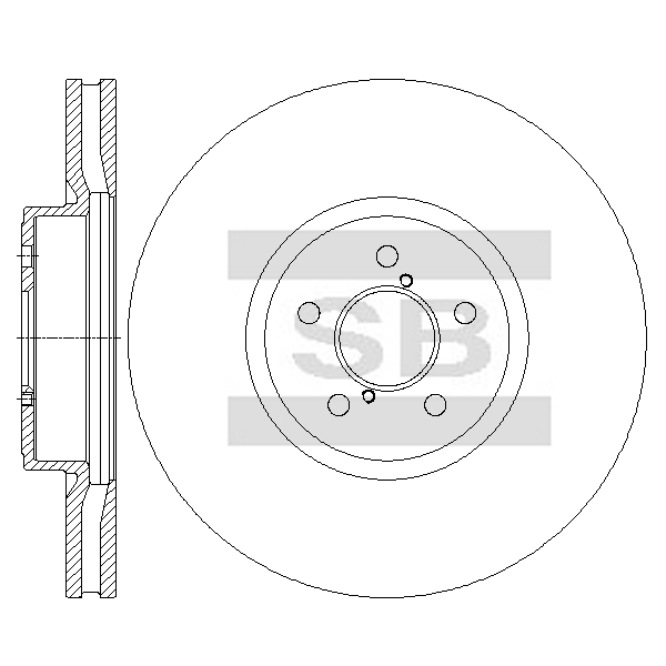 Передний тормозной диск SANGSIN SD4714