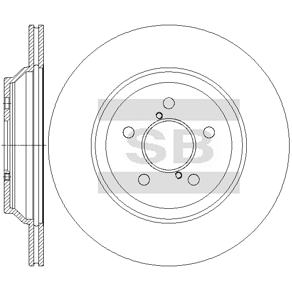 Передний тормозной диск SANGSIN SD4719