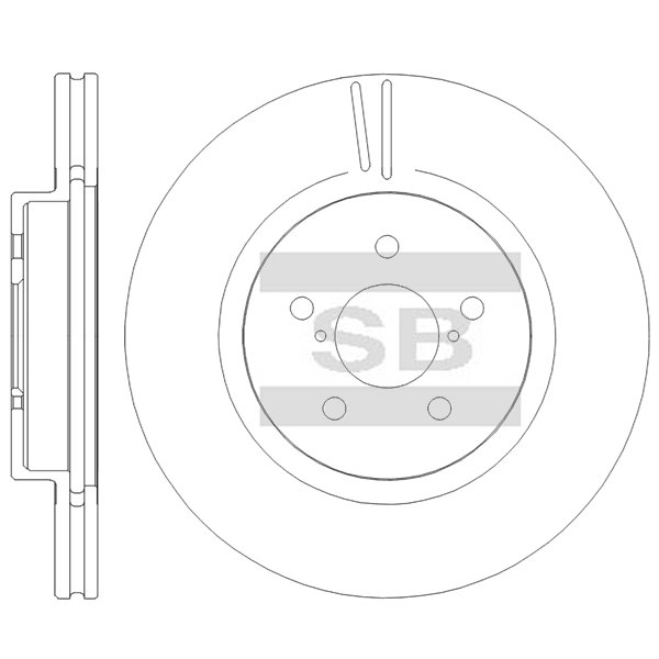 Передний тормозной диск SANGSIN SD4720
