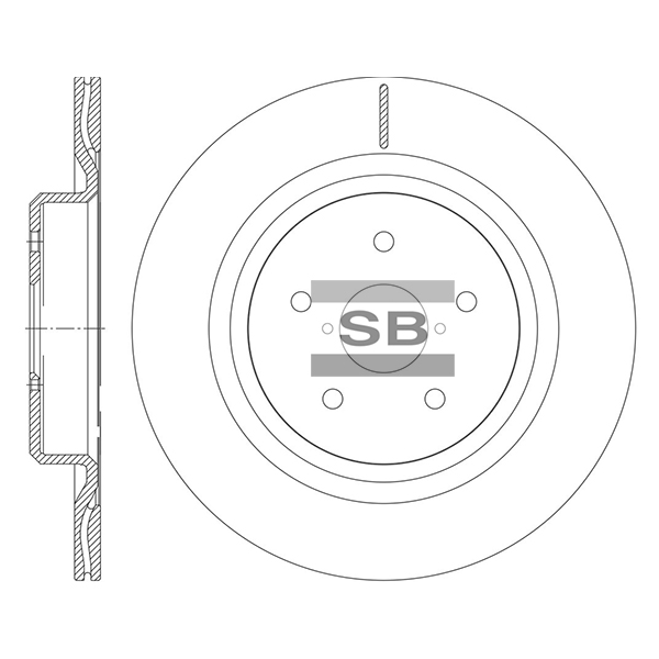 Передний тормозной диск SANGSIN SD4721