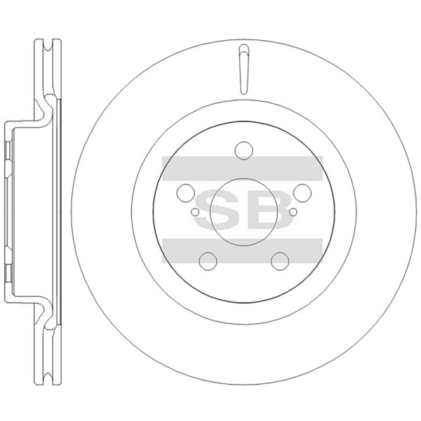 Передний тормозной диск SANGSIN SD4726