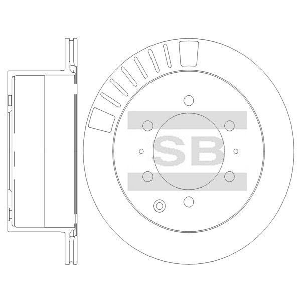 Передний тормозной диск SANGSIN SD4727