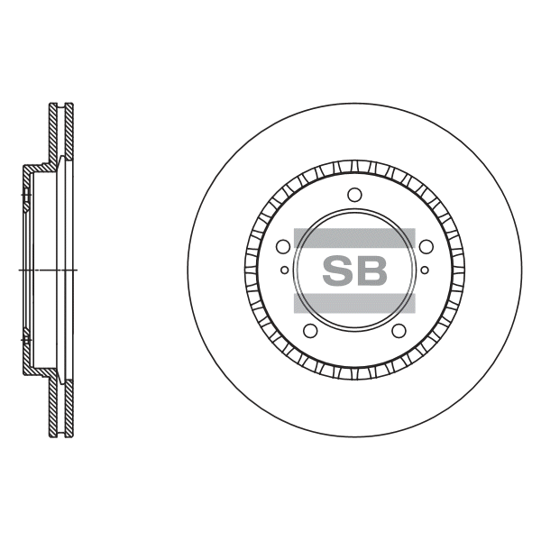 Передний тормозной диск SANGSIN SD4802