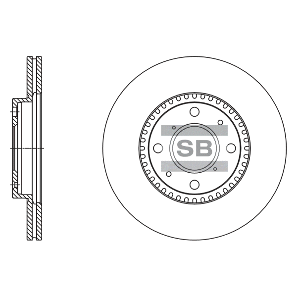 Передний тормозной диск SANGSIN SD4803