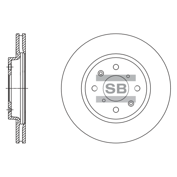 Передний тормозной диск SANGSIN SD4804