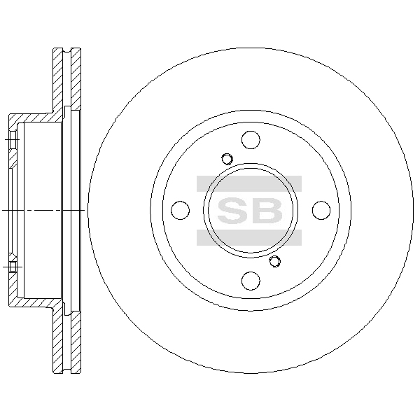 Передний тормозной диск SANGSIN SD4805