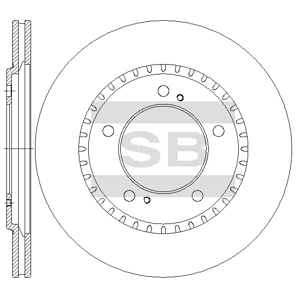Передний тормозной диск SANGSIN SD4809