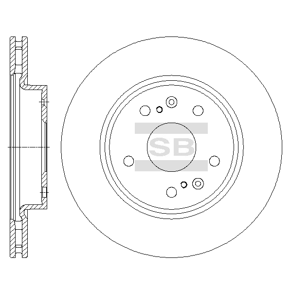 Передний тормозной диск SANGSIN SD4810