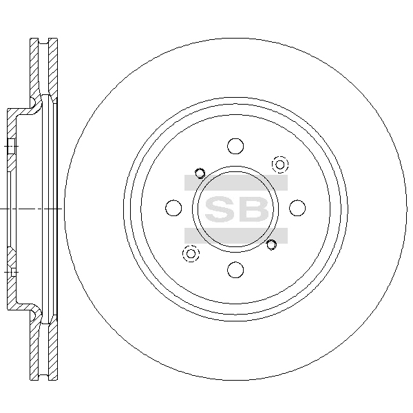 Задний тормозной диск SANGSIN SD4816