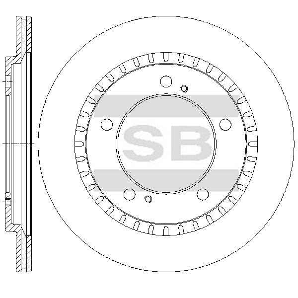 Передний тормозной диск SANGSIN SD4825