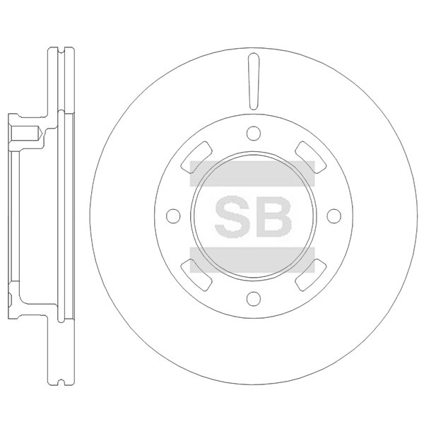 Передний тормозной диск SANGSIN SD4832