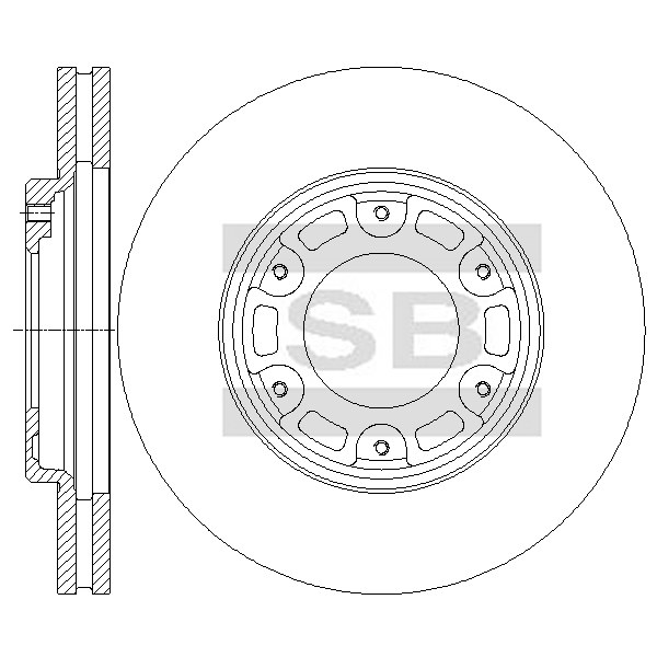 Передний тормозной диск SANGSIN SD4905