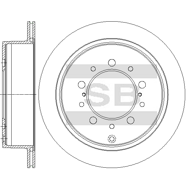 Задний тормозной диск SANGSIN SD4909