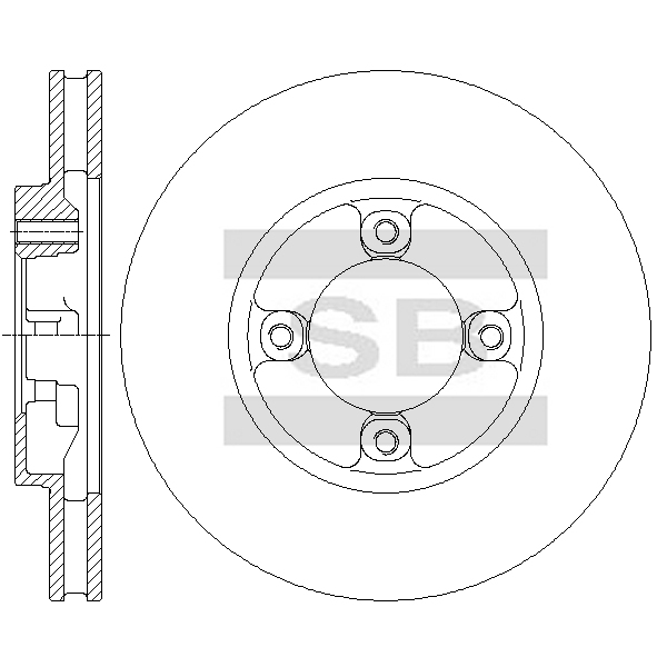 Передний тормозной диск SANGSIN SD4911