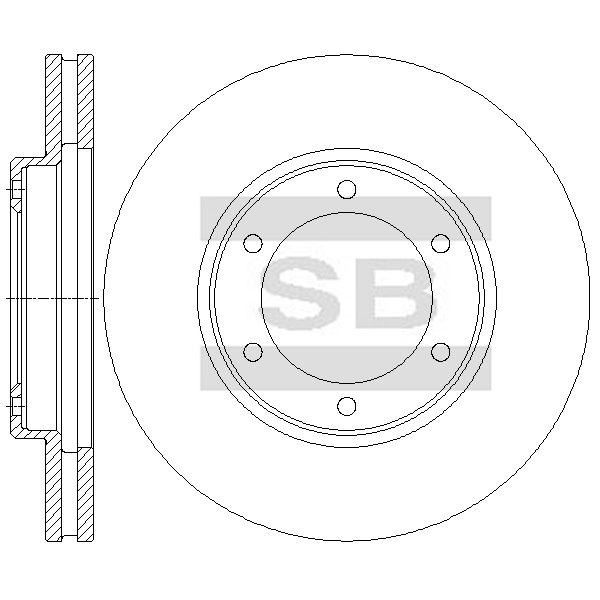 Передний тормозной диск SANGSIN SD4913