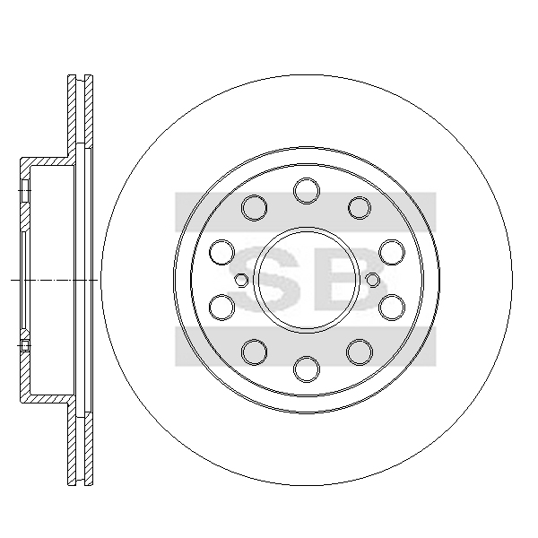 Передний тормозной диск SANGSIN SD4914