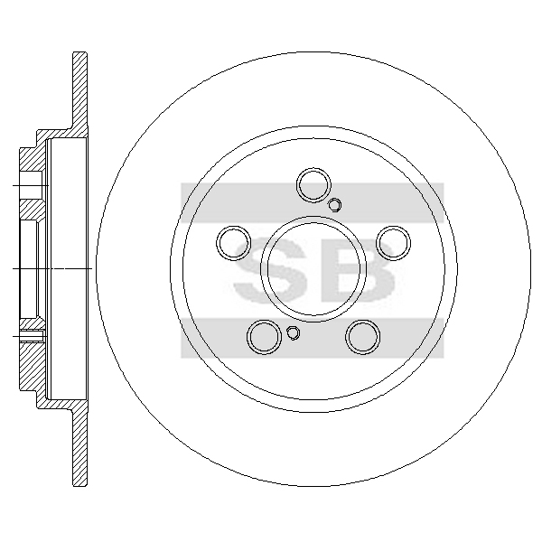Передний тормозной диск SANGSIN SD4944