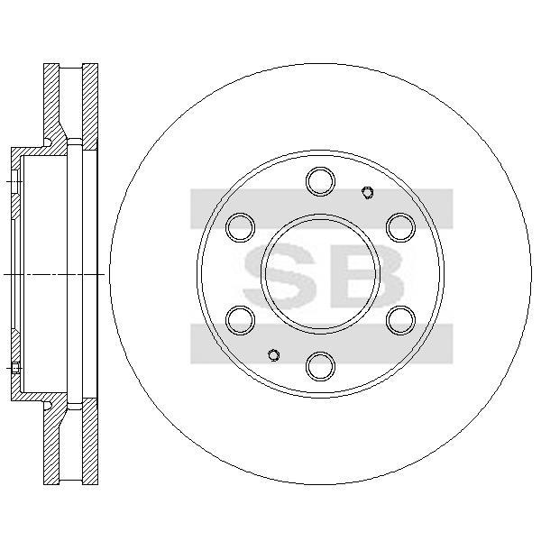Передний тормозной диск SANGSIN SD4951