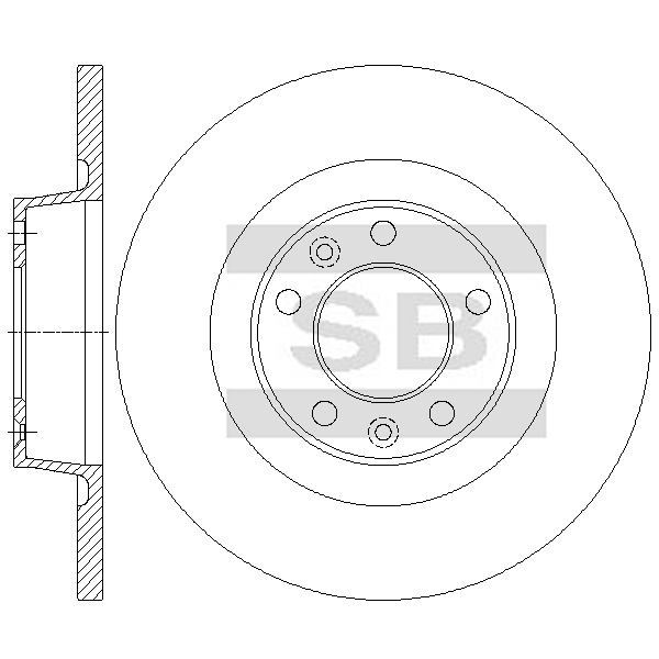 Передний тормозной диск SANGSIN SD4959