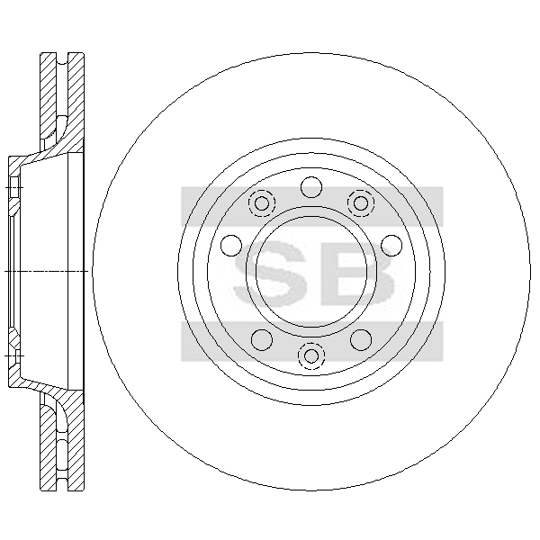 Передний тормозной диск SANGSIN SD4960