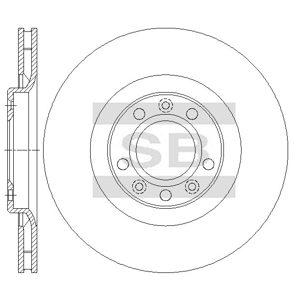Передний тормозной диск SANGSIN SD4966