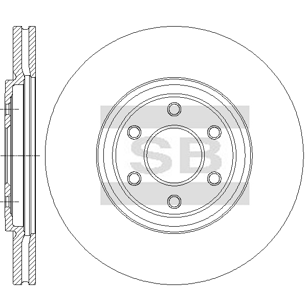 Передний тормозной диск SANGSIN SD4971