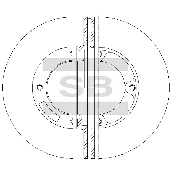 Передний тормозной диск SANGSIN SD4980